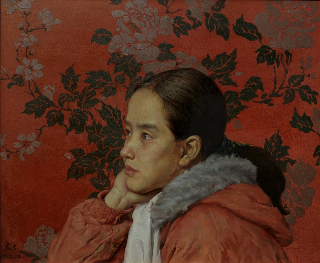 女大學(xué)生任淑芹 (布面油畫) 55x46 1994 于安東.jpg